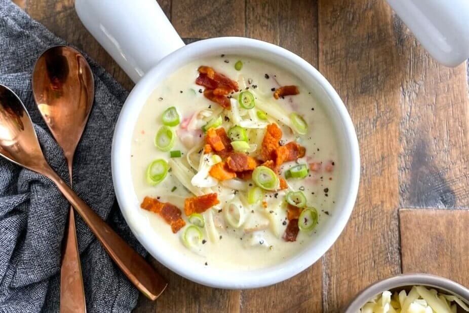 Vegetarian Potato Cheese Soup Recipe
