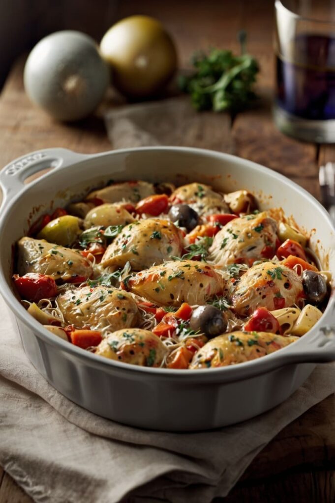 Baked Tuscan Chicken Casserole Recipe