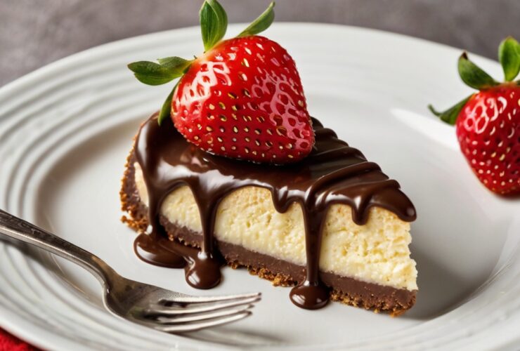Chocolate Covered Cheesecake Strawberries Recipe