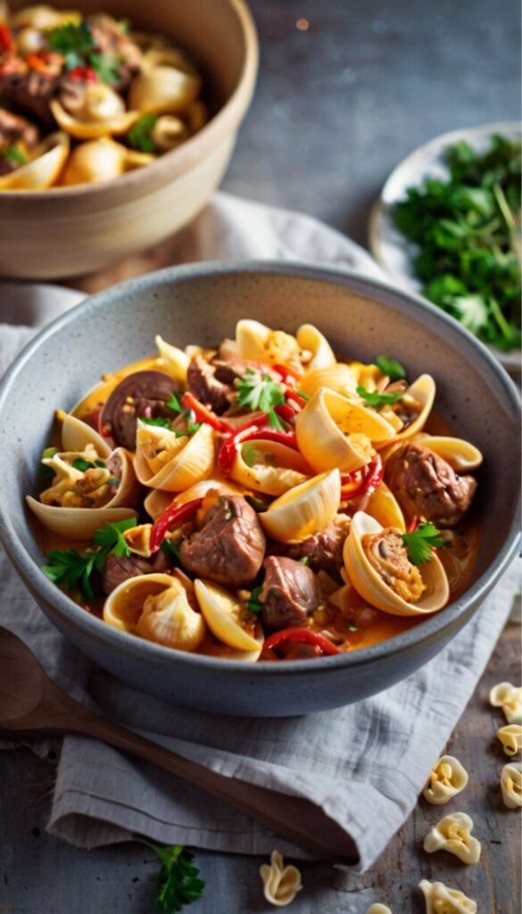 Creamy Beef and Shells Recipe