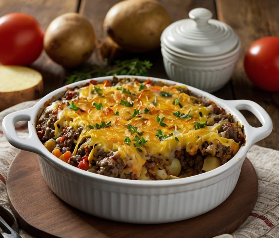 Hamburger Potato Casserole Recipe
