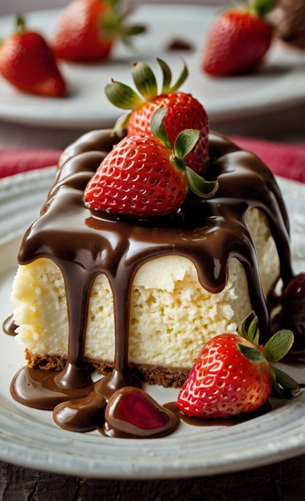 Chocolate Covered Cheesecake Strawberries Recipe