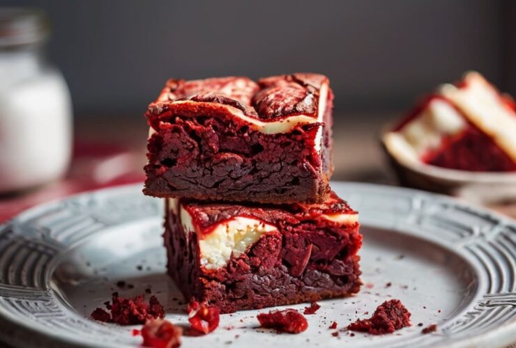 Fudgy Red Velvet Brownies Recipe