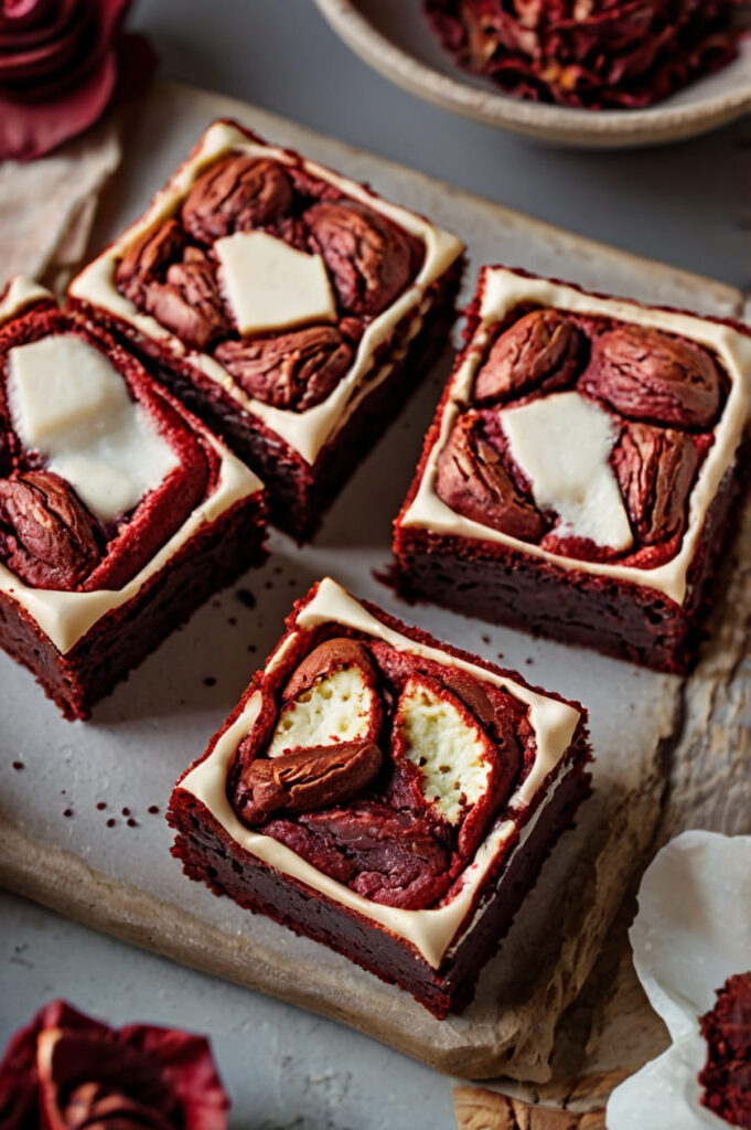 Fudgy Red Velvet Brownies Recipe