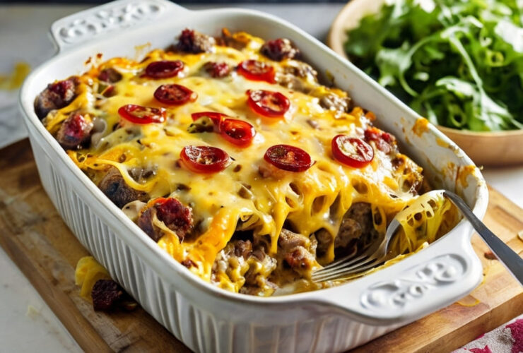 Keto Cheeseburger Casserole Recipe