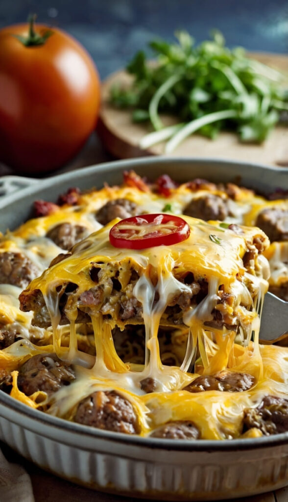 Keto Cheeseburger Casserole Recipe