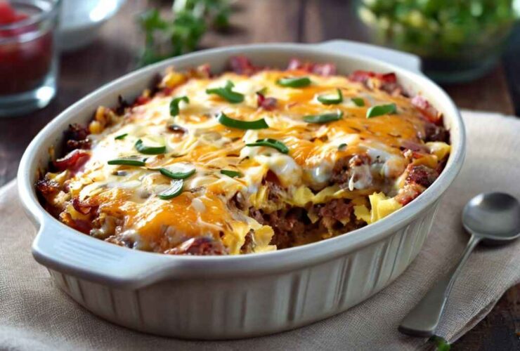 Low-Carb Bacon Cheeseburger Casserole Recipe