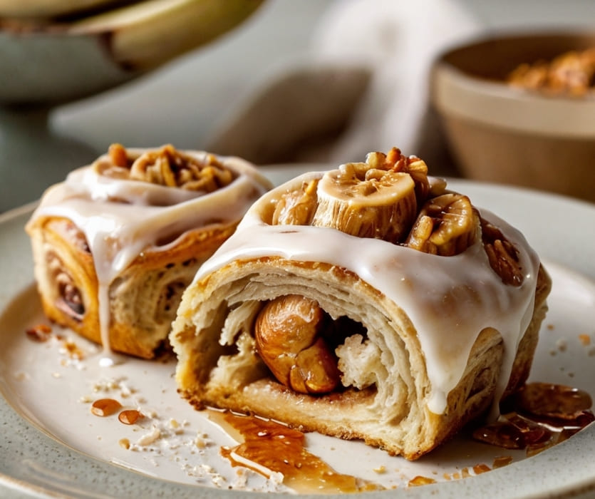 Banana Bread Cinnamon Rolls Recipe