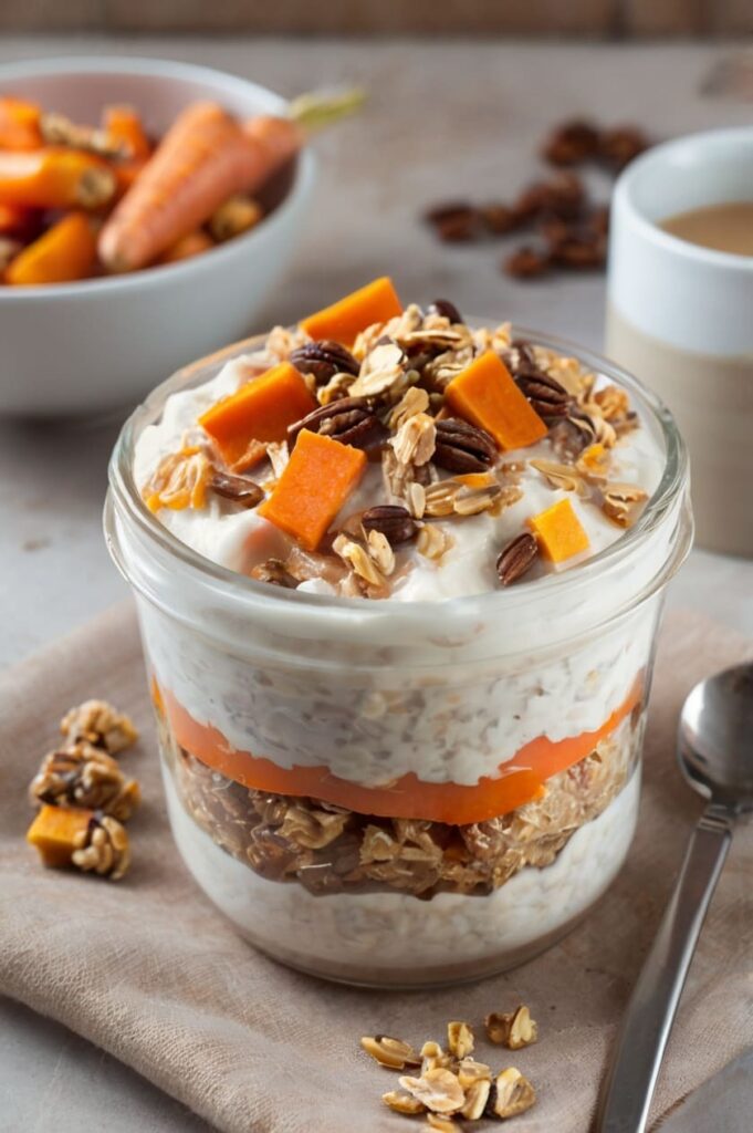 Carrot Cake Overnight Oats Recipe