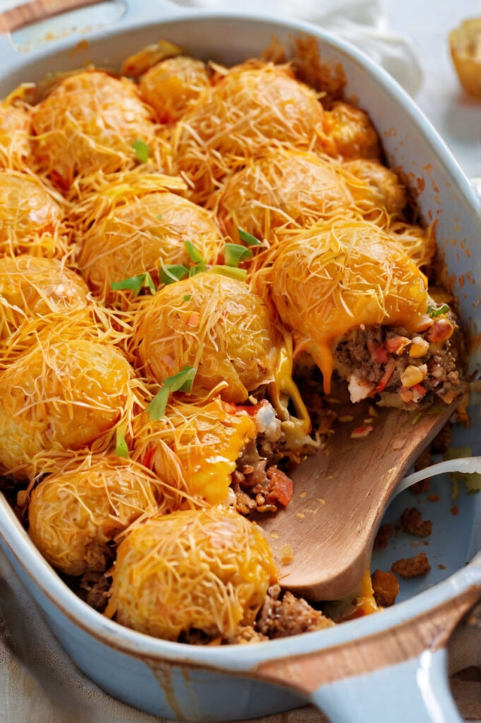 Cheeseburger Tater Tot Casserole Recipe