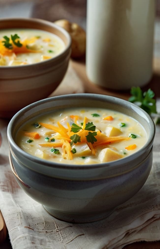 Cheesy Potato Soup Recipe