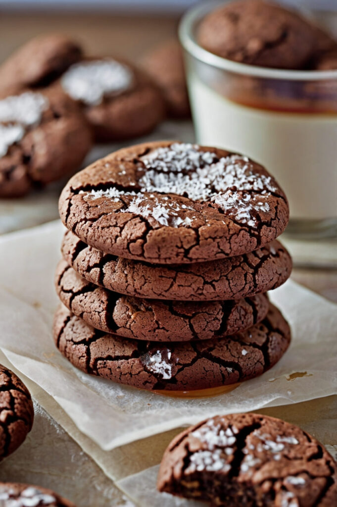 Chocolate Brownie Crinkle Cookies Recipe