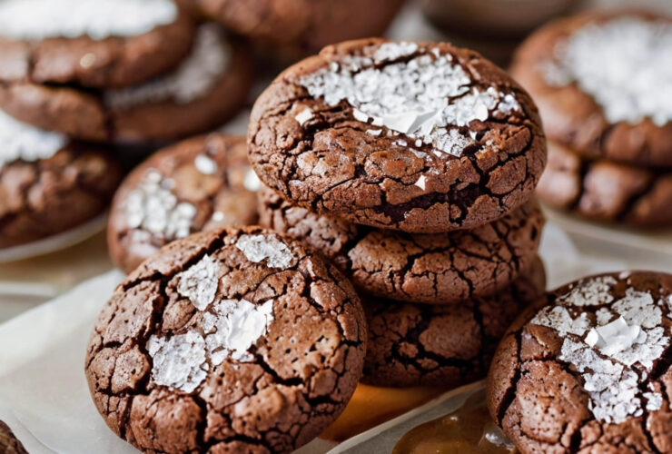 Chocolate Brownie Crinkle Cookies Recipe