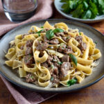 Creamy Ground Beef Alfredo Pasta Recipe