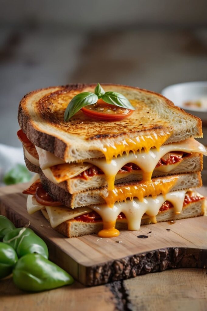 Easy Pizza Grilled Cheese Recipe