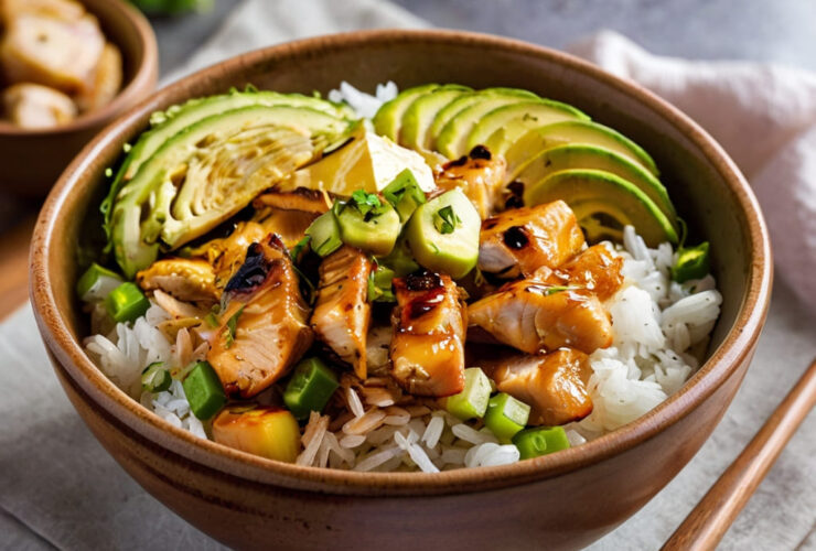 Honey Chipotle Chicken Rice Bowls Recipe