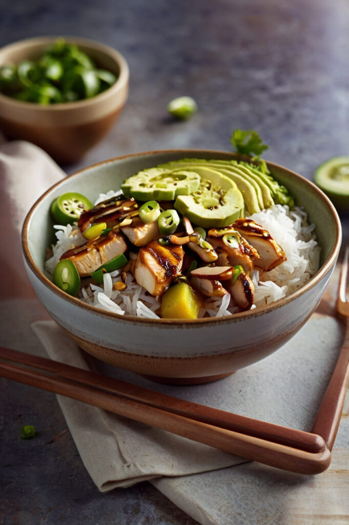 Honey Chipotle Chicken Rice Bowls Recipe