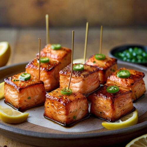 Hot Honey Salmon Bites Recipe