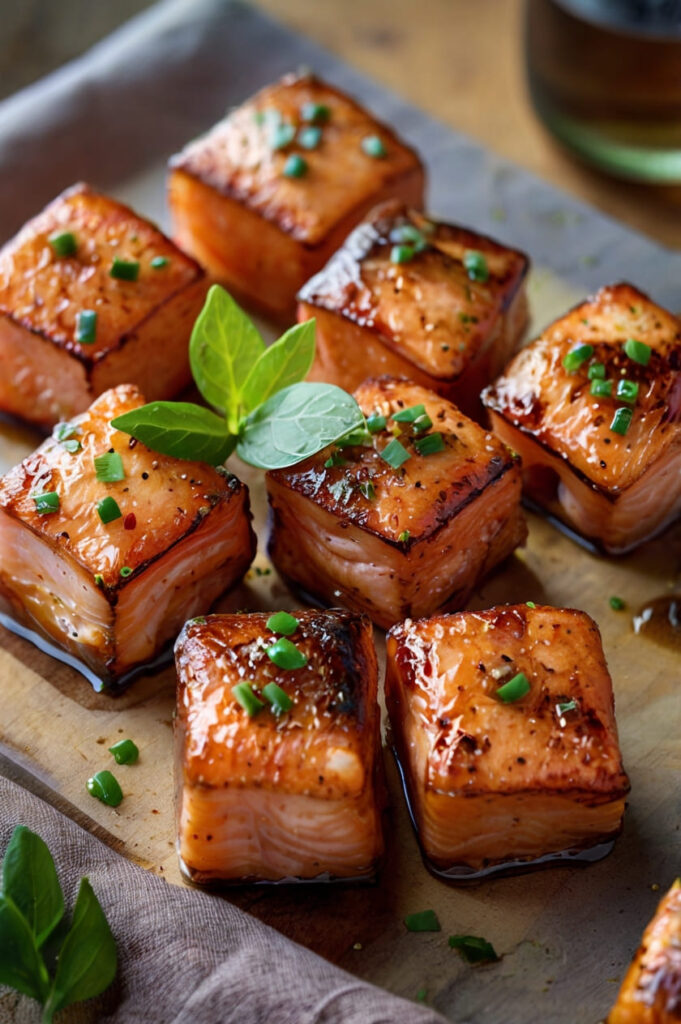 Hot Honey Salmon Bites Recipe