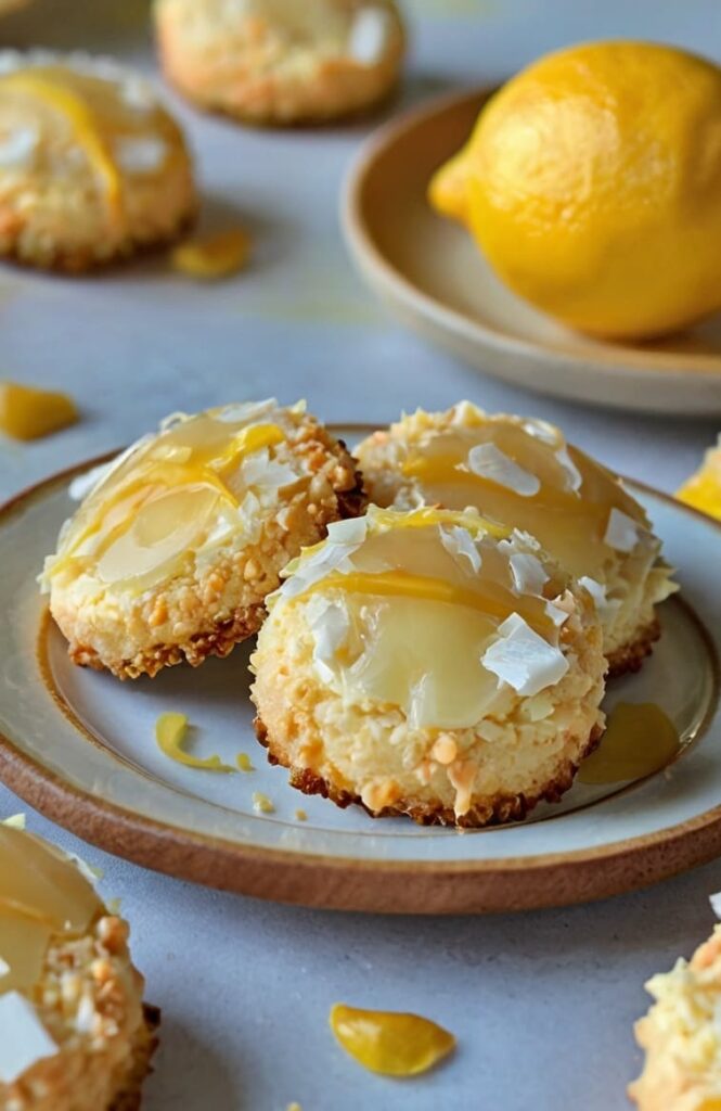 Lemon Coconut Cheesecake Cookies Recipe