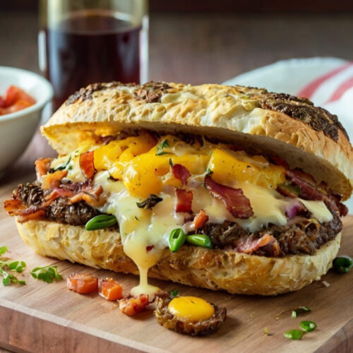 Luby's Bacon Cheese Steak Recipe