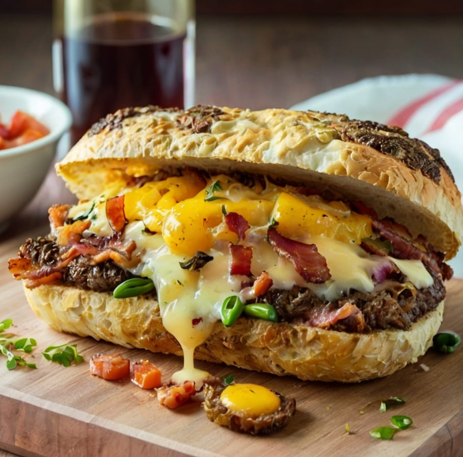 Luby's Bacon Cheese Steak Recipe
