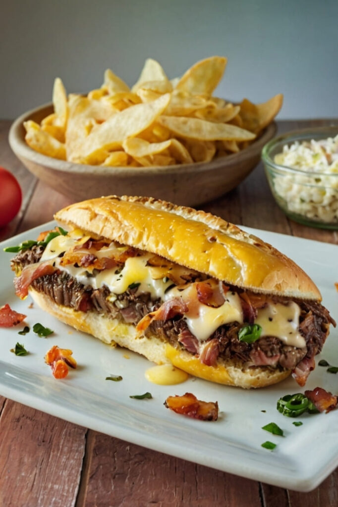 Luby's Bacon Cheese Steak Recipe