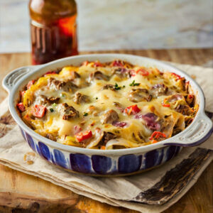 Philly Cheese Steak Casserole Recipe