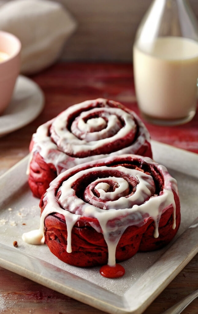 Red Velvet Cinnamon Rolls Recipe