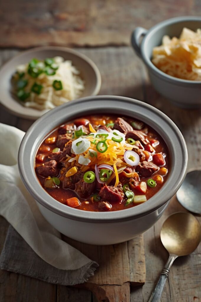 Slow Cooker Beef Chili Recipe