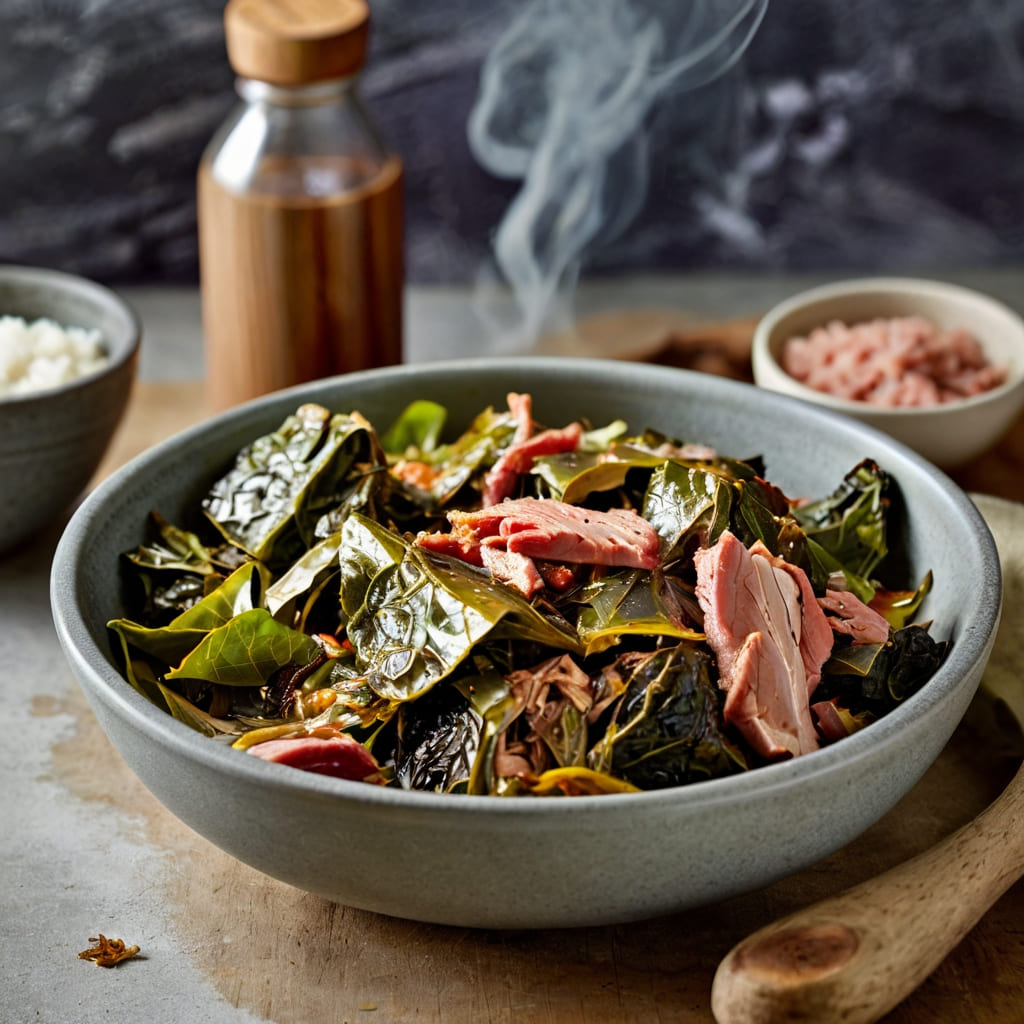 Smoky Collard Greens with Turkey