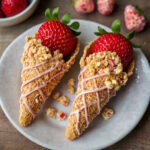 Strawberry Crunch Cheesecake Cones Recipe