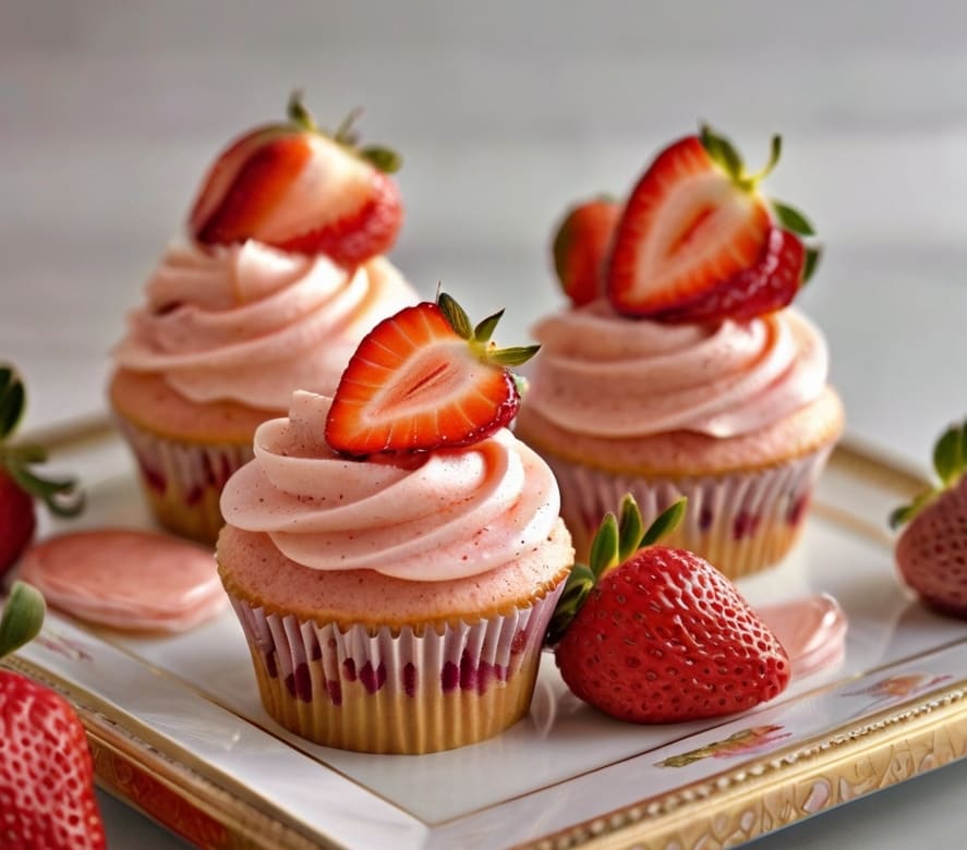 Strawberry Cupcakes Recipe
