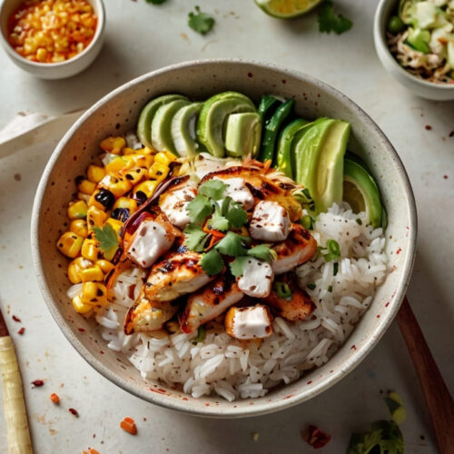 Street Corn Chicken Rice Bowl Recipe