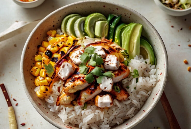 Street Corn Chicken Rice Bowl Recipe