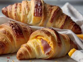 Baked Ham And Cheese Croissants Recipe