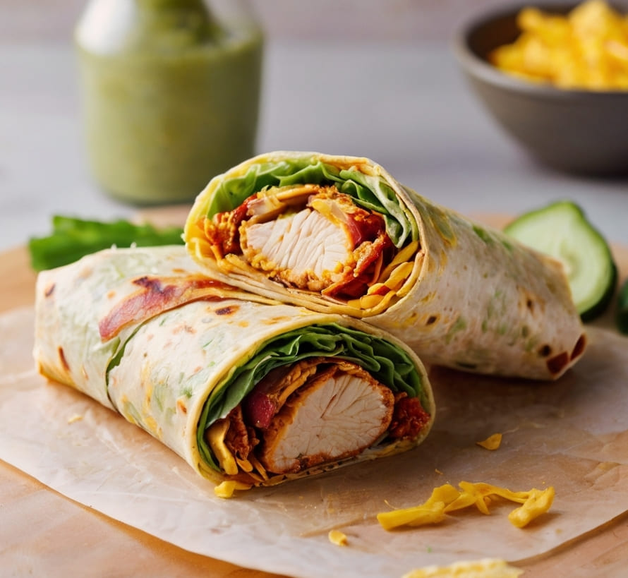 Crispy Chicken Bacon Ranch Wrap Recipe