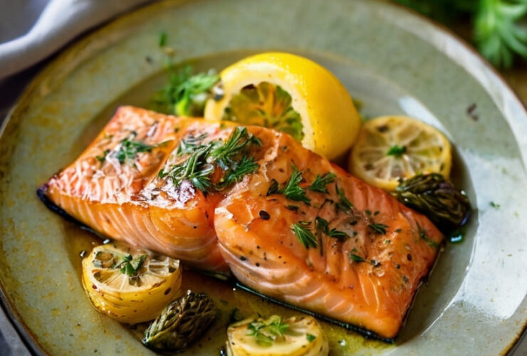Garlic Butter Baked Salmon Recipe