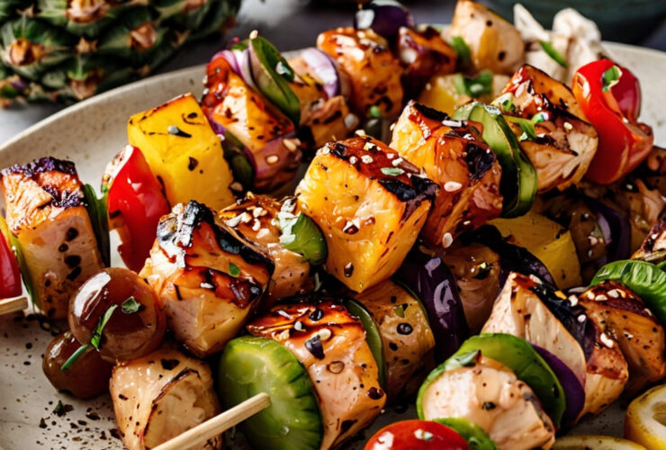 Grilled Pineapple Chicken Kabobs Recipe