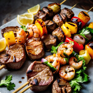 Grilled Steak & Shrimp Kabobs Recipe