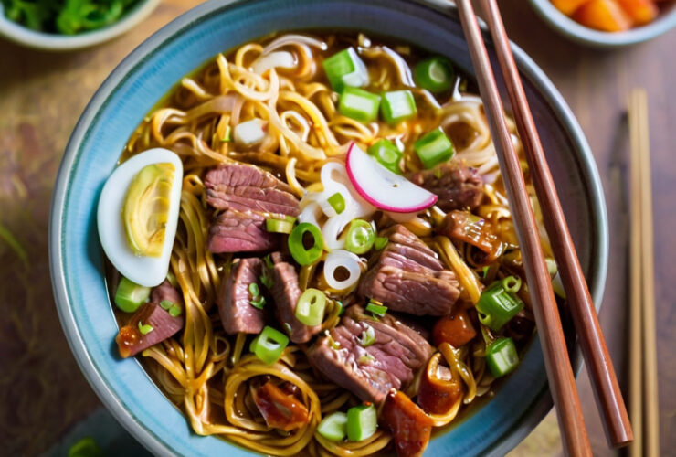 Slow Cooker Beef Ramen Noodles Recipe