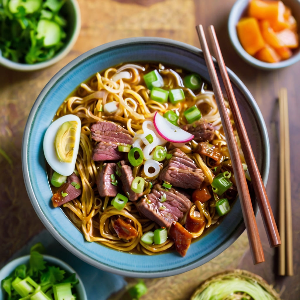 Slow Cooker Beef Ramen Noodles Recipe
